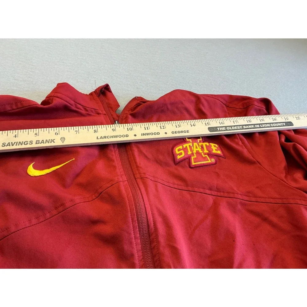 Nike Iowa State Cyclones Dri-FIT Full Zip Jacket Red Athletic Mens Small